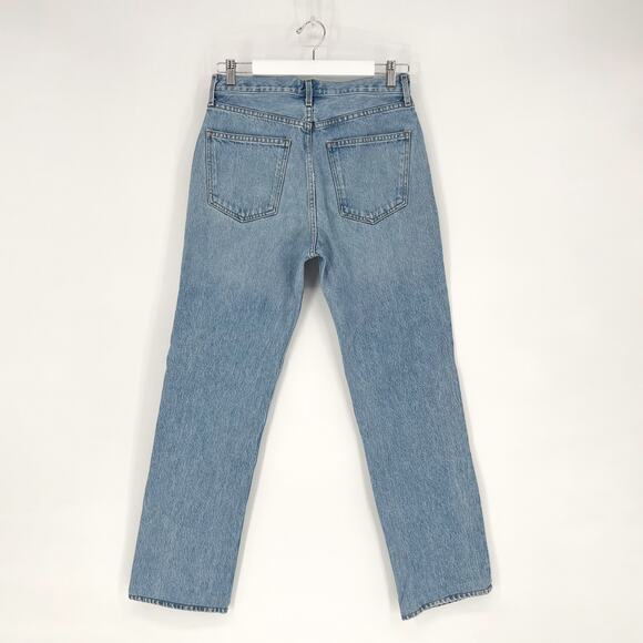 AGOLDE Lana Slice Straight Jeans Clash Light Wash Size 27 - Picture 7 of 7